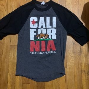 California Republic 3/4 sleeve T-Shirt Size S